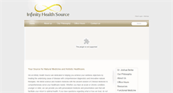 Desktop Screenshot of infinityhealthsource.com